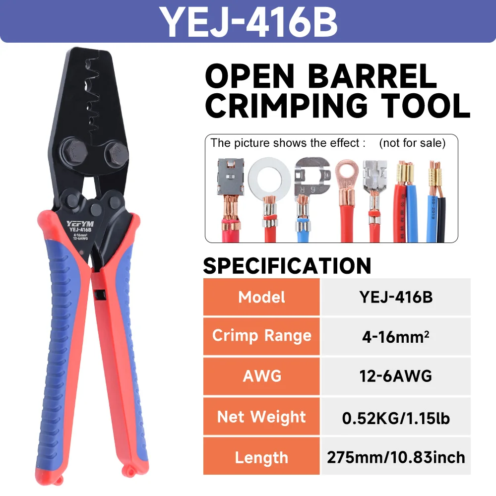 

Плоскогубцы для обжима клемм YEFYM YEJ-416B