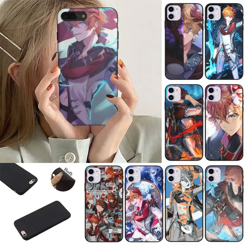 

Genshin Impact Tartaglia Phone Case for iPhone 13 11 12 Pro Max mini 7 8 6 Plus XR X XS se phone Cover