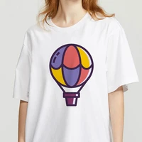 2021 new summer women t shirt fashion short sleeve oversized t shirt colorful balloons printed aesthetic top tees female clothes