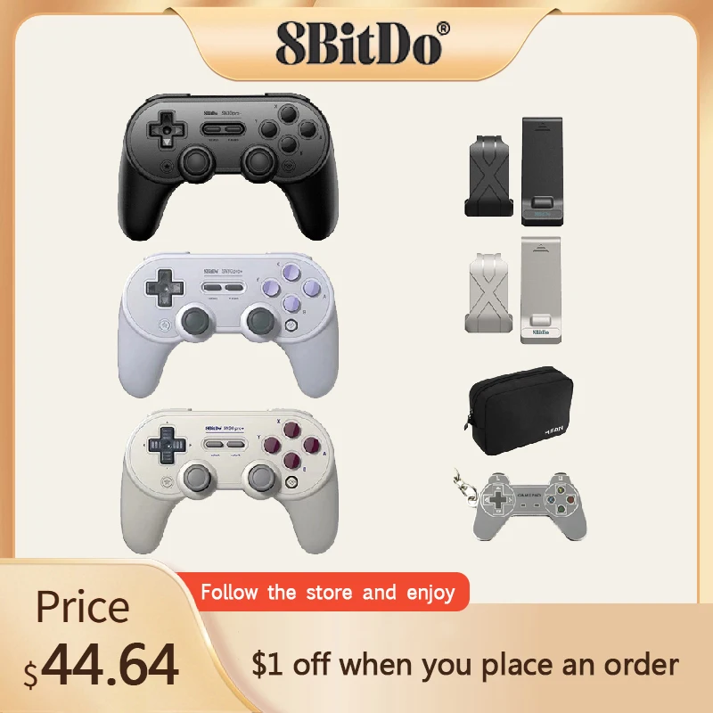 

8bitdo SN30 PRO+ Wireless Joystick Bluetooth Remote Game Controller Gamepad for Windows/Android/macOS/Nintendo Switch