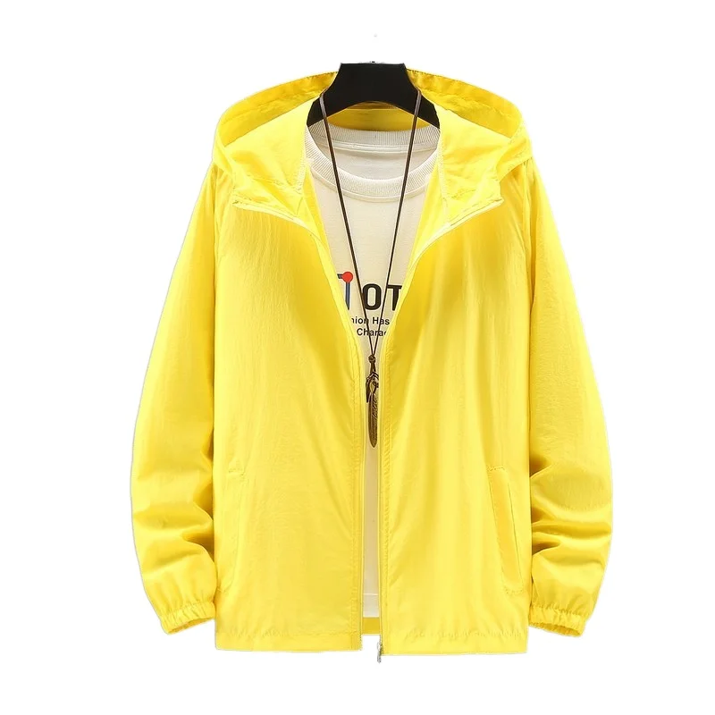 

Mens Quick Dry Skin Coat Sunscreen Women Wrinkled Sun Protection Outwear Couple Jacket Plus Size 5XL 4XL 3XL 2XL