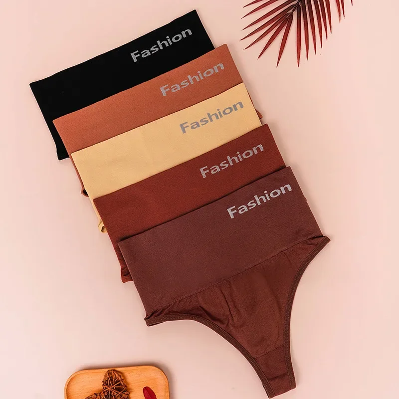 Сексуальные женские стринги с высокой талией открытыми ягодицами и облегающими