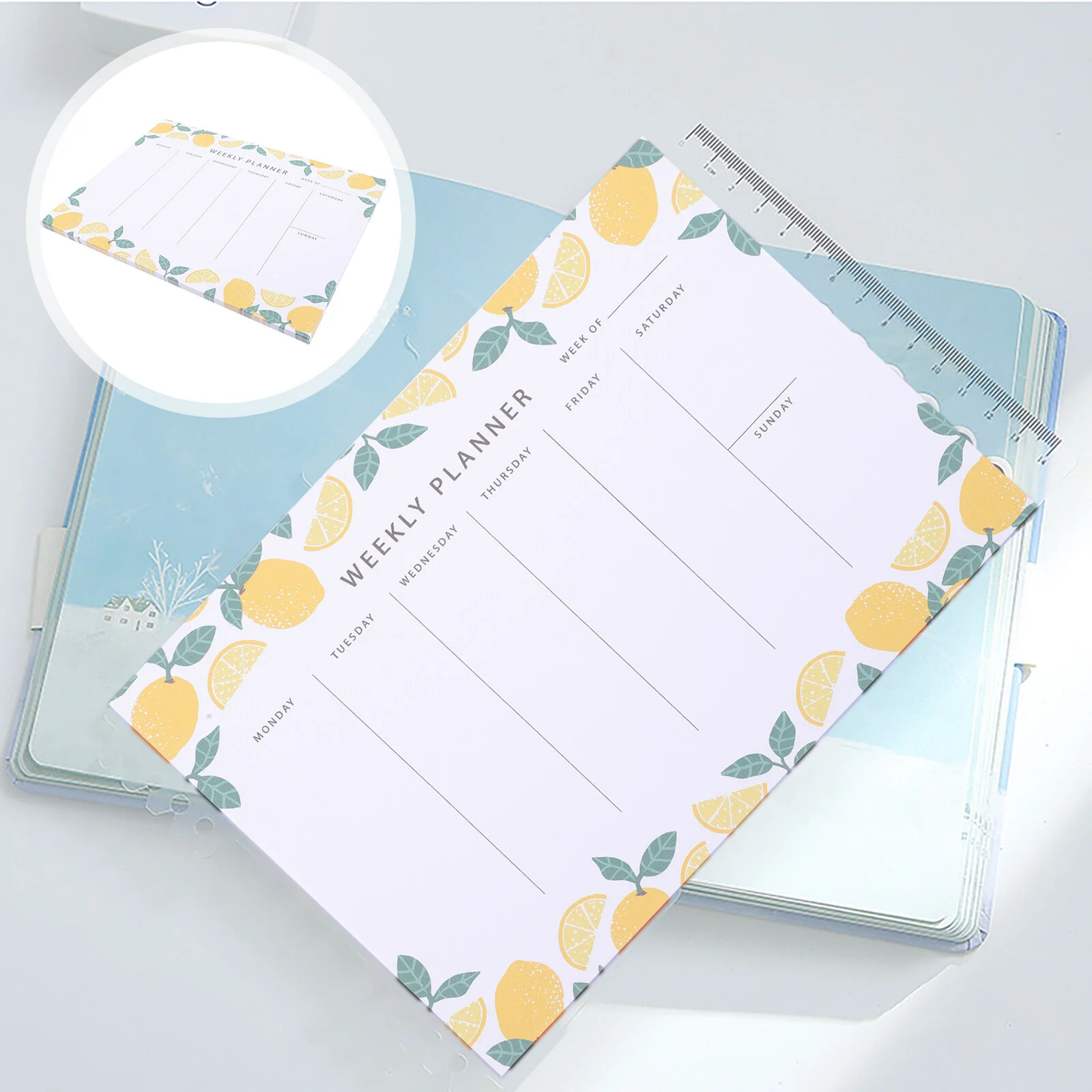 

Mini Notebooks Notepad for Daily Schedule To Do List Notes Habit Academic Planner Lemon