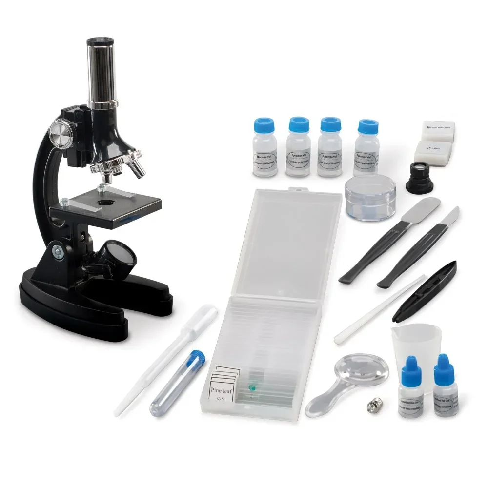 

95-Piece STEM Toy Microscope Kit with Prepared Slides, Instructions and Activity Guide for Kids Boys Girls Ages 8+