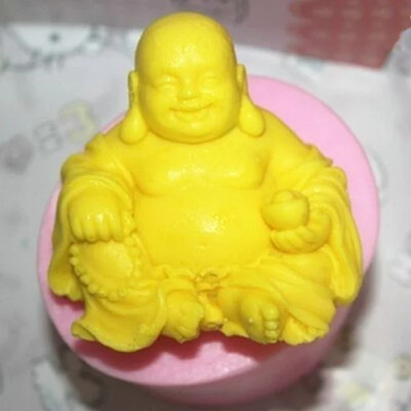

Smiling Buddha Cake Mould Candle Soap Silicone Mold DIY Making Craft Cake Decorating Tools