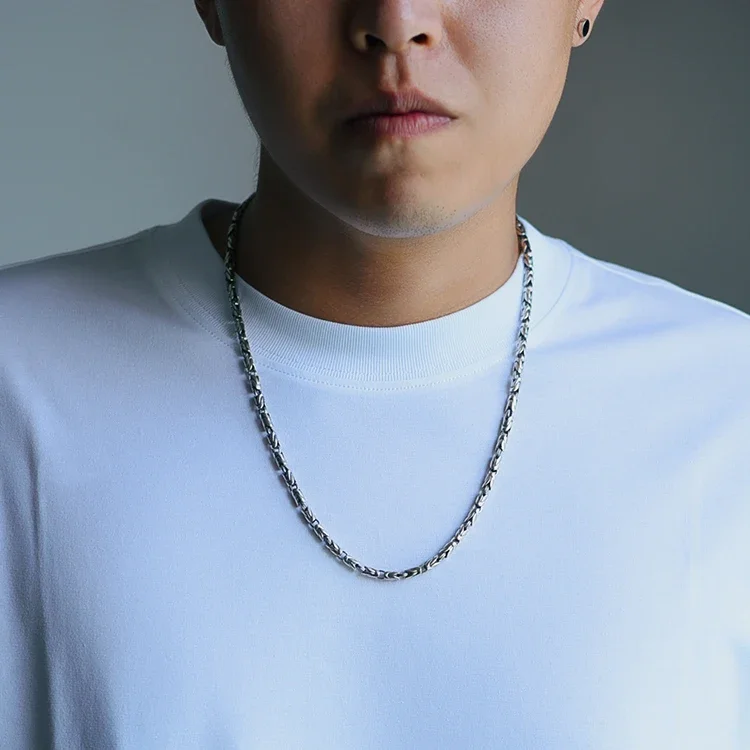 Новое национальное ожерелье Ping An Мужская трендовая летняя универсальная нишевая