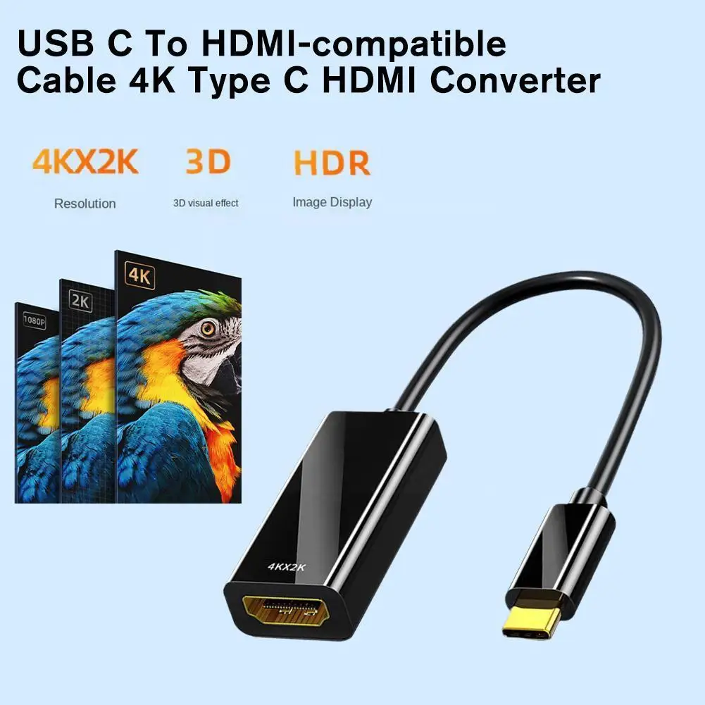 USB Type C to HDMI HDTV Cable Adapter 4K Smart Compatible Adapter Converter for MacBook PC Laptop TV Display Port Huawei D8O8
