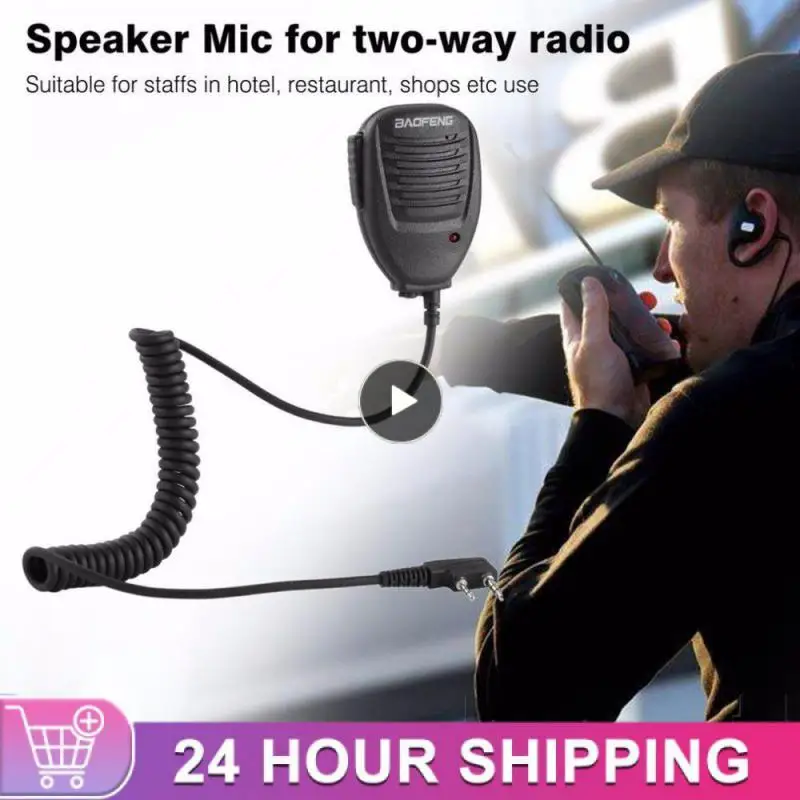 

2021 New Speaker Microphone For Baofeng 888S 5R UV82 8D 5RE 5RA Speaker Mic Headset Two Way Radio Walkie Talkie Handheld Mic
