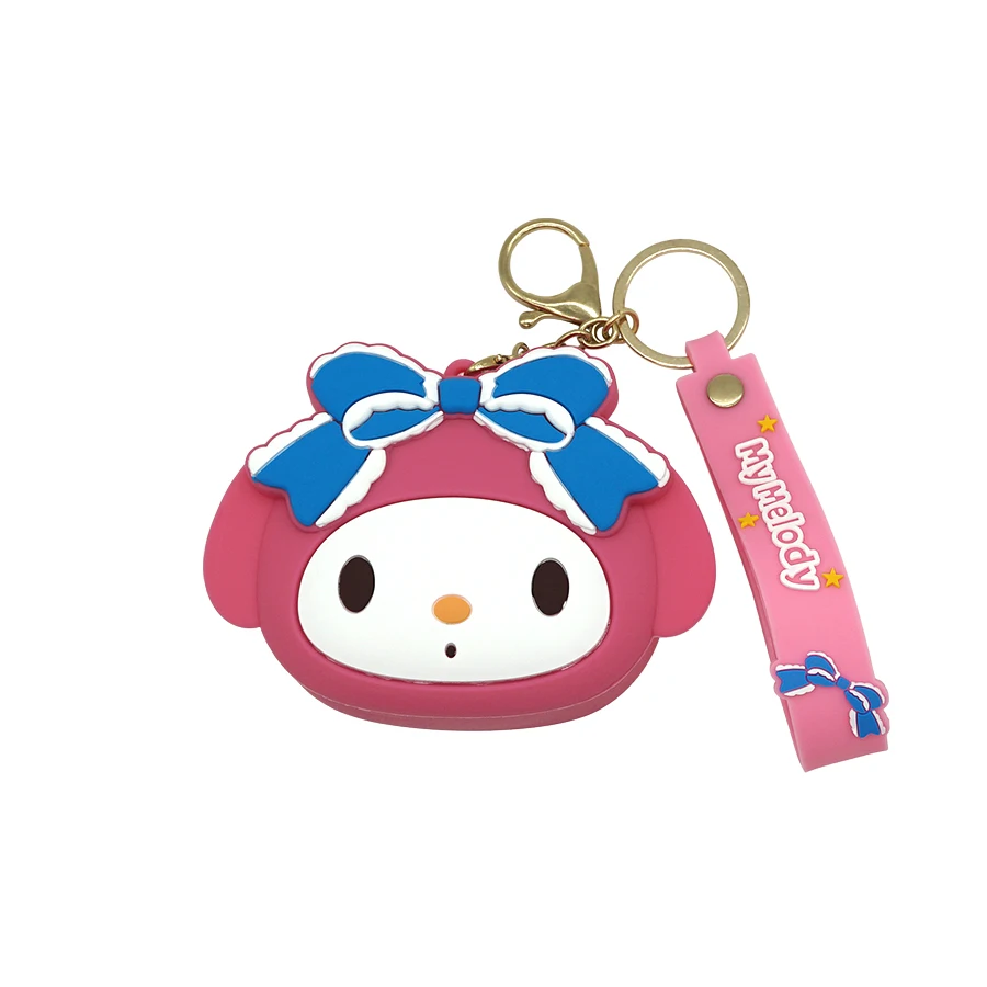 2023New Silica Gel Coin Purse Cartoon Anime Kawaii Mini Wallet Portable Pendant Keychain Money Bag