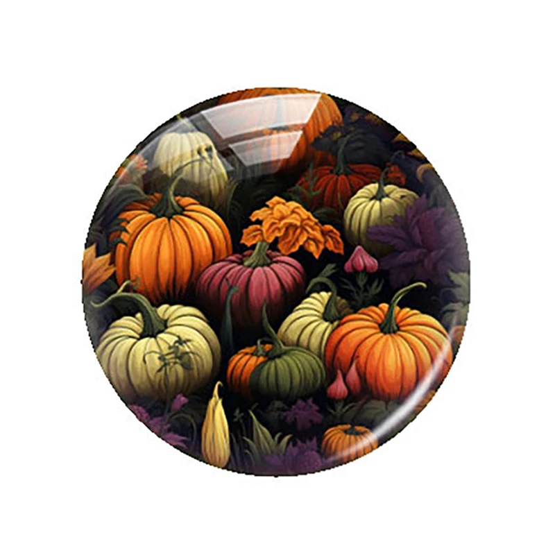 Ручная работа День благодарения тыквы Хэллоуин осенняя фотография стеклянная