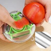 3 in one stainless steel peeler multi function rotary peeling knife fruit fruit potato peeling artifact kitchen tool