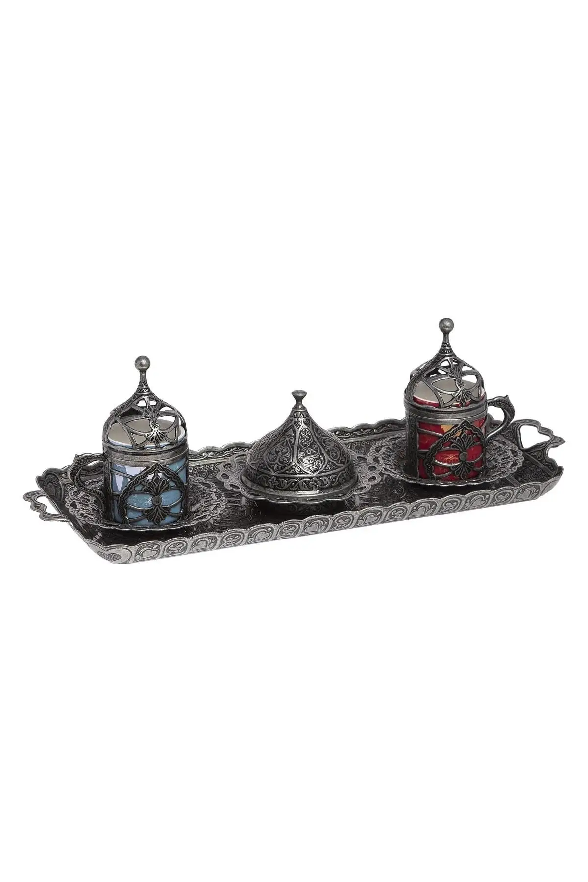 Double coffee set. Hurrem colored cup Cooper Luxury Cups