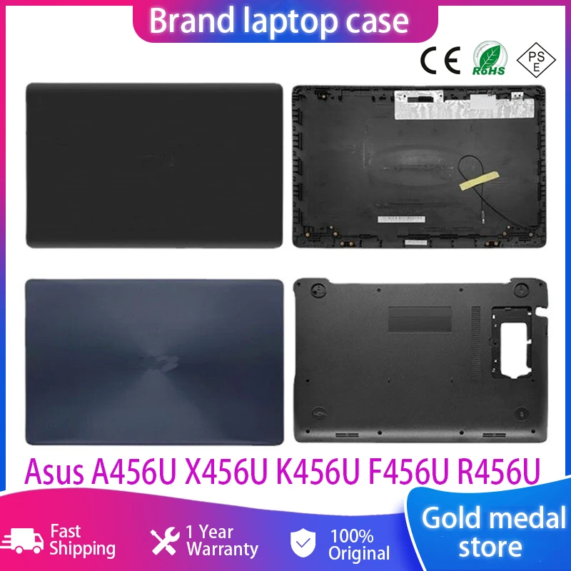 

New Top case For Asus A456U X456U K456U F456U R456U Series LCD Back Cover Bottom Case Screen Back Cover A D Shell Blue/Brown