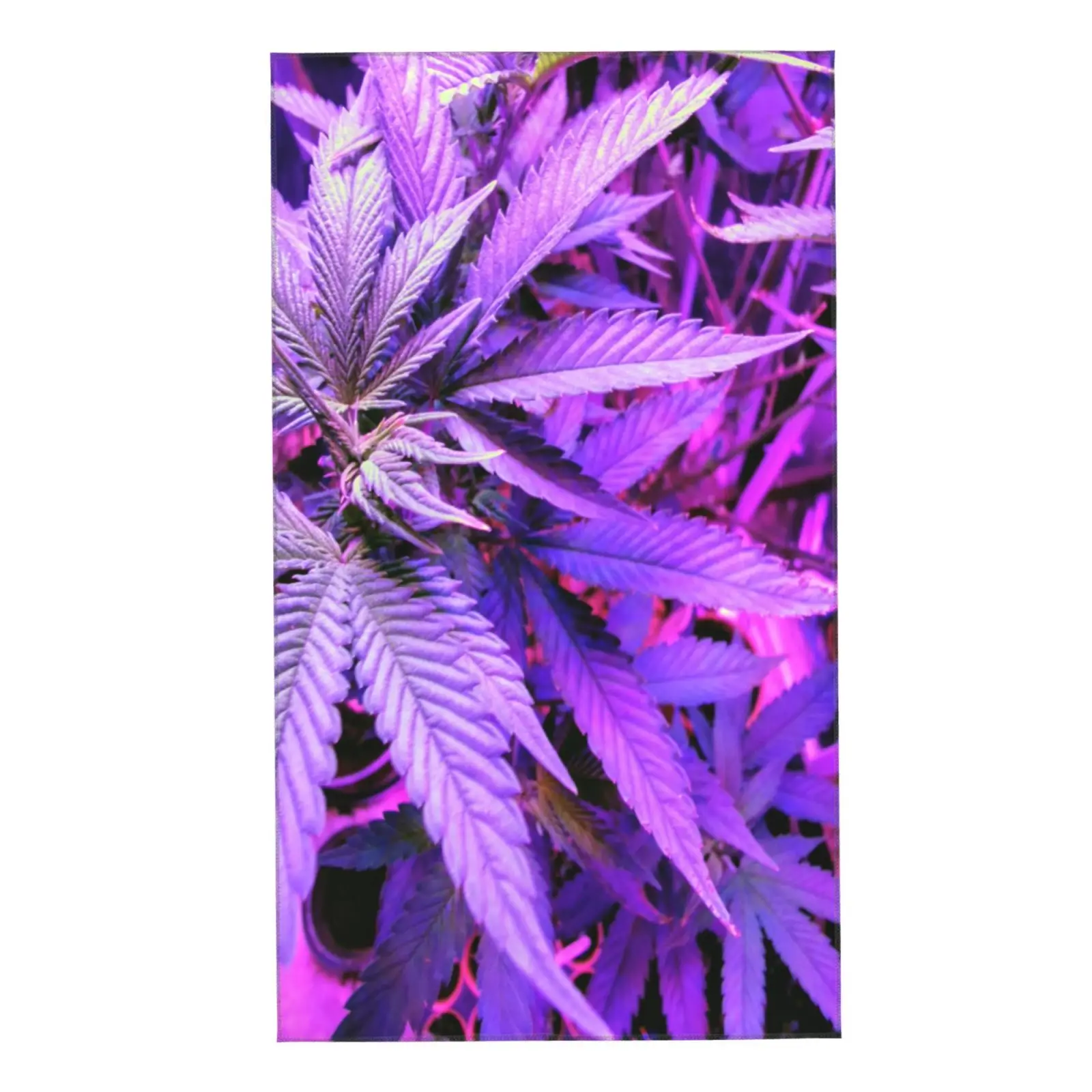 

Face Towel Beautiful marijuana leaves cannabis green and purple leafs Soft Bath Hotel Spa Gym Sport Hand Towelsполотенце