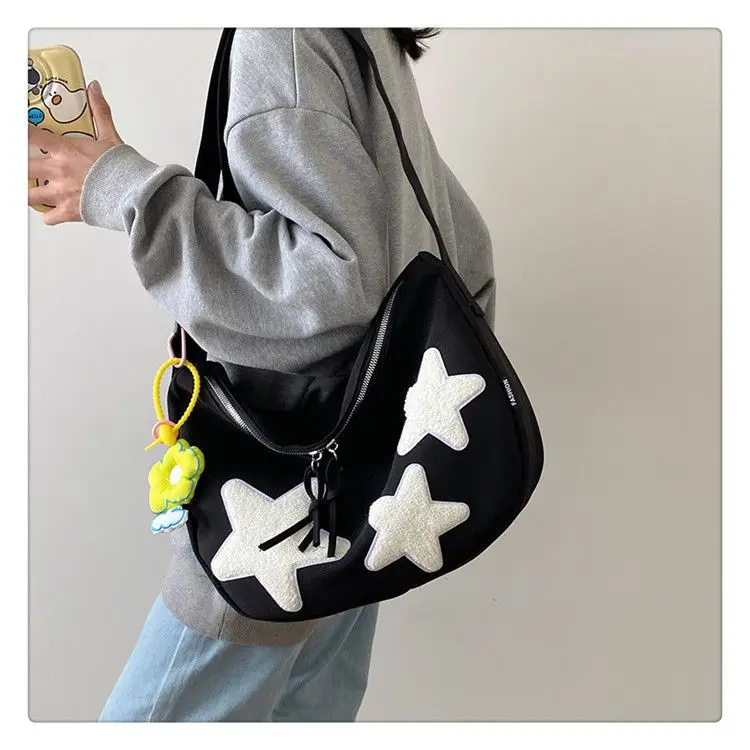 Сумка-мессенджер JIAERDI Star Y2k для женщин новинка 2023 милая Повседневная Холщовая