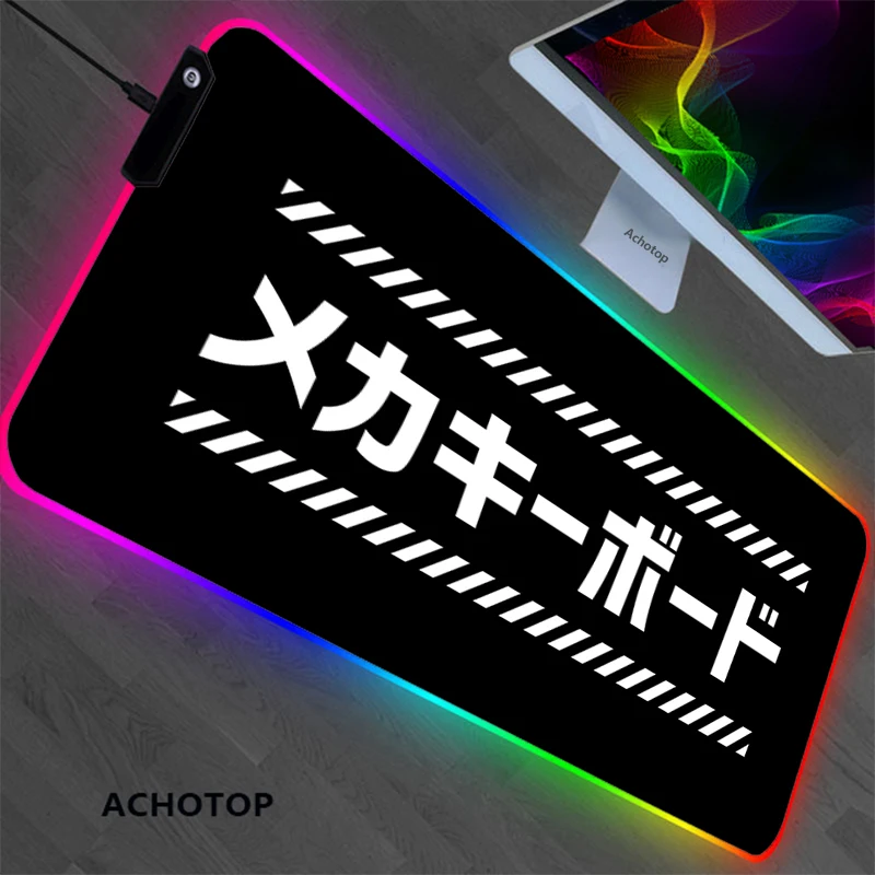 Большой RGB черно-белый коврик для мыши персидский ноутбука ПК геймерский