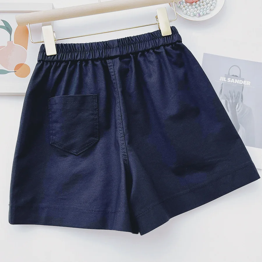 Women's Summer Washed Cotton Thin Casual Shorts 2022 New Elastic Waist Versatile Loose Ladies Sports Wide Leg Mid Waist Pants