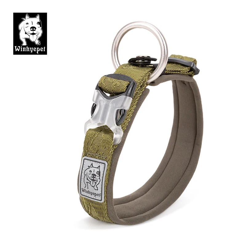 

Truelove Dog Collar Safety Nylon Webbing Dog Collar Padded Soft Dogs Outdoor Walking Sport for Medium Large Puppy Dogs Collars