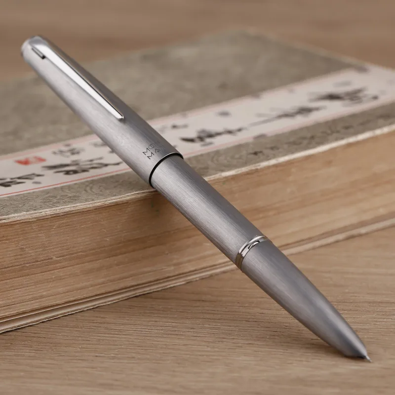 Перьевая ручка Majohn Ti200 металлическая чернильная из титанового сплава иридий F/14K с