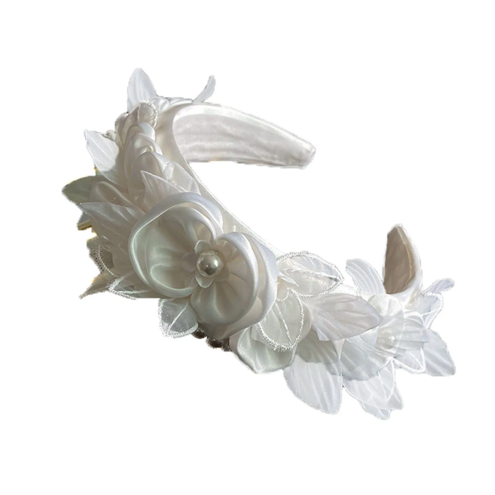 

Vintage Bride Wedding Hairbands Luxurious Style Anti-Slip Decorative Headband for Birthday Stage Party Hairstyle Making