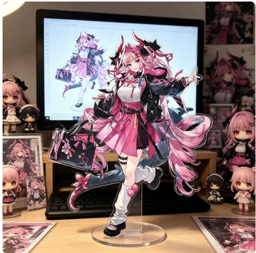 Фото Акриловая фигурка-подставка Anime Arknights: Endfield Perlica Chen Qianyu, коллекционная модель, декор для рабочего стола, подарки XYZ №3