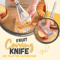 fruit carving knife diy household stainless steel push knife chef must have fruit platter carving mold kitchen supplies items