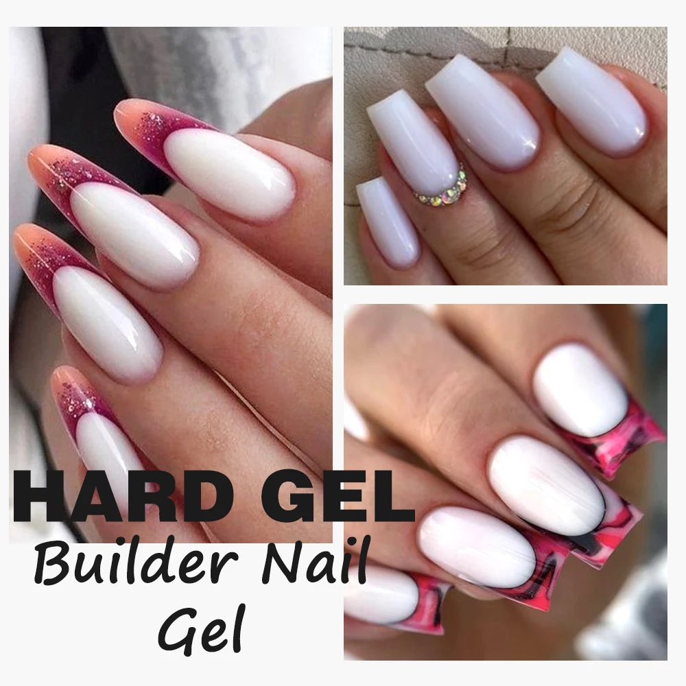 KODIES GEL Жесткий гель-лак для наращивания ногтей густая вязкость молочно-белый