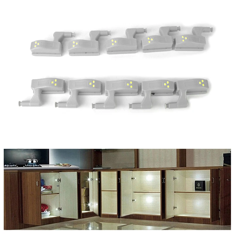 

5pcs Wholesale sale of three-lamp sedan car, three-lamp hot salt night door practical automatic switch LED cabinet lamp guard