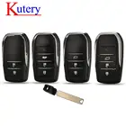 Kutery 234 кнопки дистанционного ключа Fob оболочка для Toyota Fortuner Prado Camry Rav4 Highlander Crown Smart Keyless Case Корпус toy40