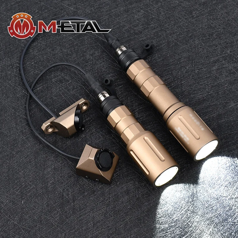 WADSN Hunting Flashlight Metal LED White Light Weapon Scout Lamp Tactical Airsoft Outdoor Hanging Accessories Mount 20mm rail