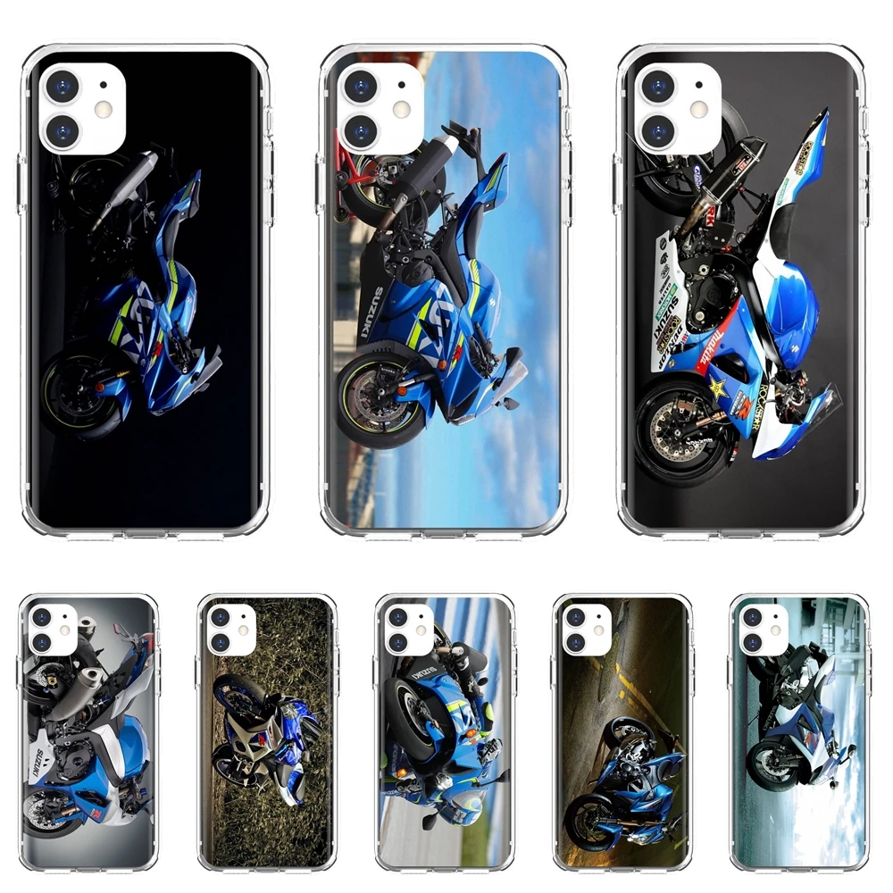 Мягкий чехол из ТПУ для iPhone 10 11 12 13 Mini Pro Suzuki-Gsxr-1000-2016-Motorcycle-Logo 4S SE 5C 6 6S 7 8 X XR XS Plus Max 2020