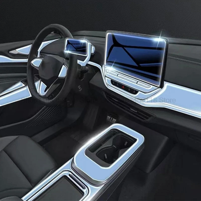 Защитная пленка TPU для Volkswagen VW ID.4 ID 4 ID.6 ID6 Crozz X прозрачная Центральная панель