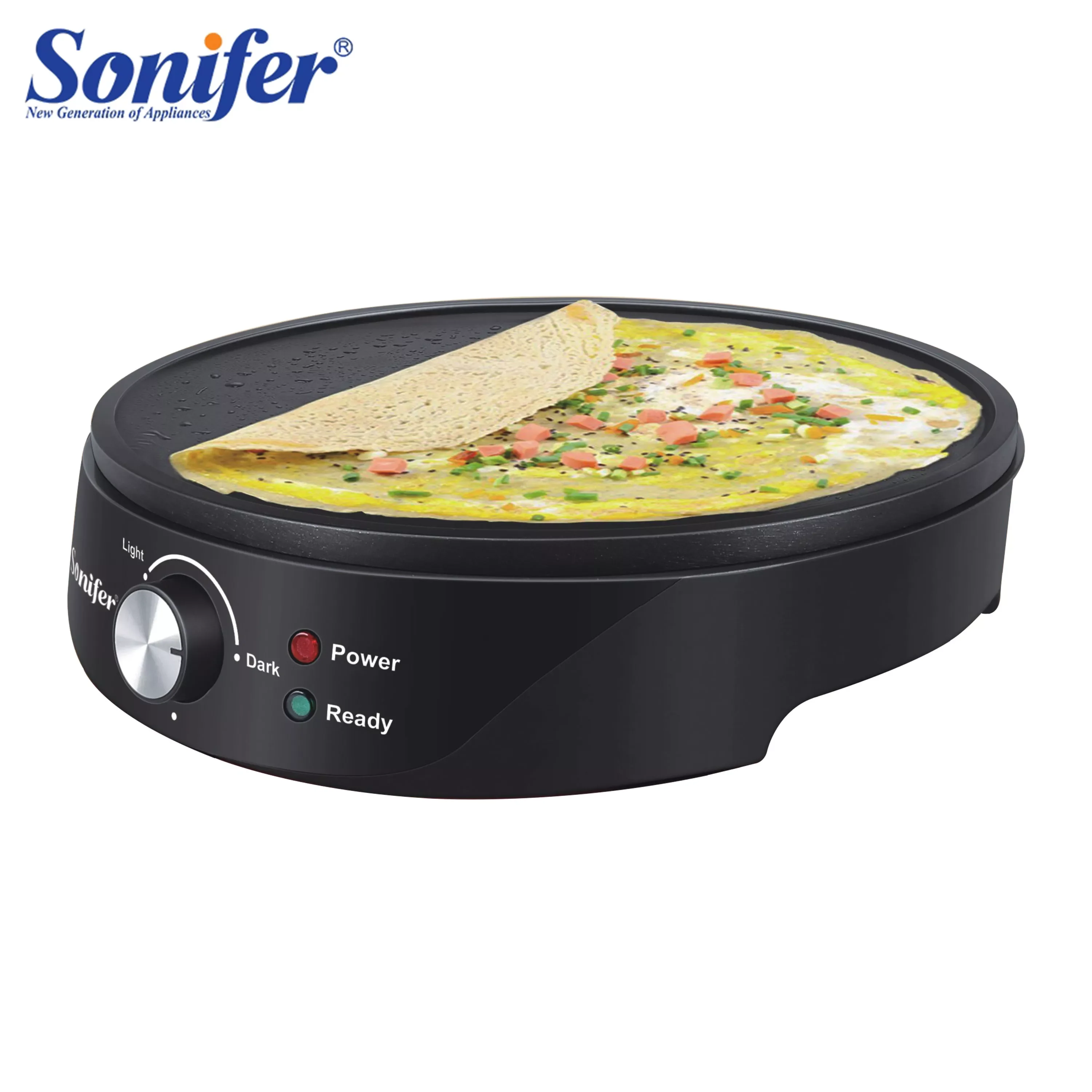 

1200W Electric Pancake Crepe Maker Takoyaki Kitchen Cooking Appliances Non-stick Coating Plate Pan Variable Temperatures Sonifer