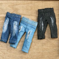 1pcs obitsu11 ob11 gsc 112 bjd doll clothes pant ripped jeans cute long pants leggings doll clothes accessories