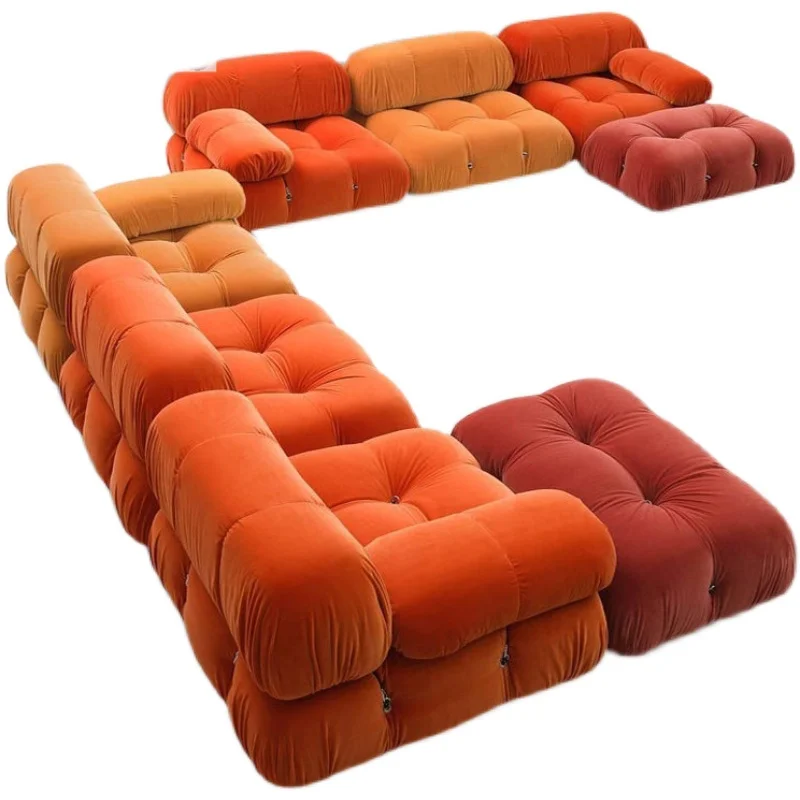 

Оригинальная Ткань в скандинавском стиле, Роскошный итальянский простой современный маленький семейный диван для гостиной в средневековом стиле