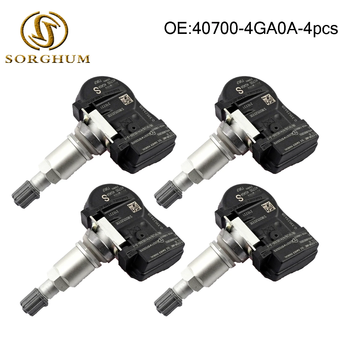 Датчик давления в шинах 4 шт TPMS 40700-4GA0A 315 МГц для Infiniti Q50 2014 2015