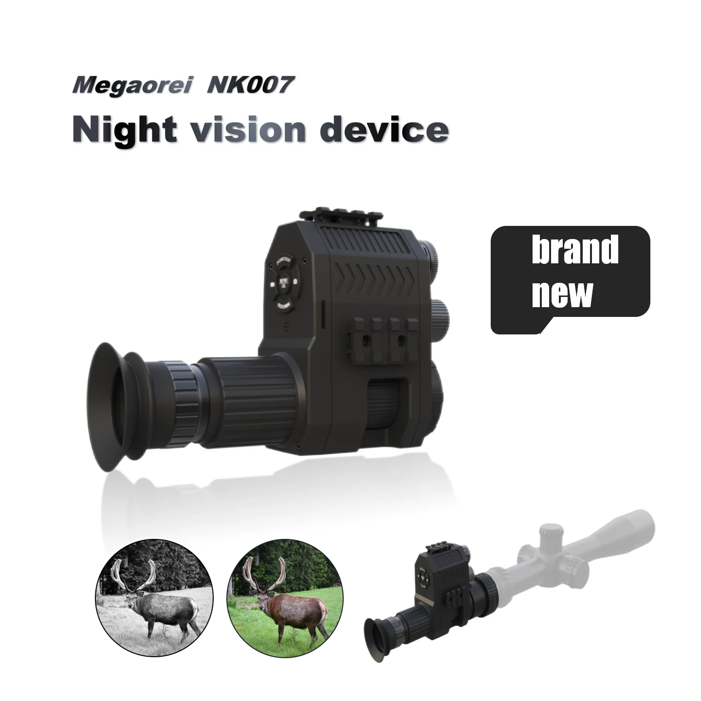 

2023 New megaorei NK007 series laser infrared monocular Rifle scope night vision for hunting and fishing