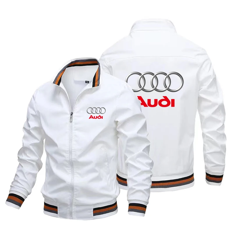 

2022 Brand Men's Spring and Summer Car LOGO Motorcycle Protective Clothing Hip-hop Casual Sports School Uniform Jacket European
