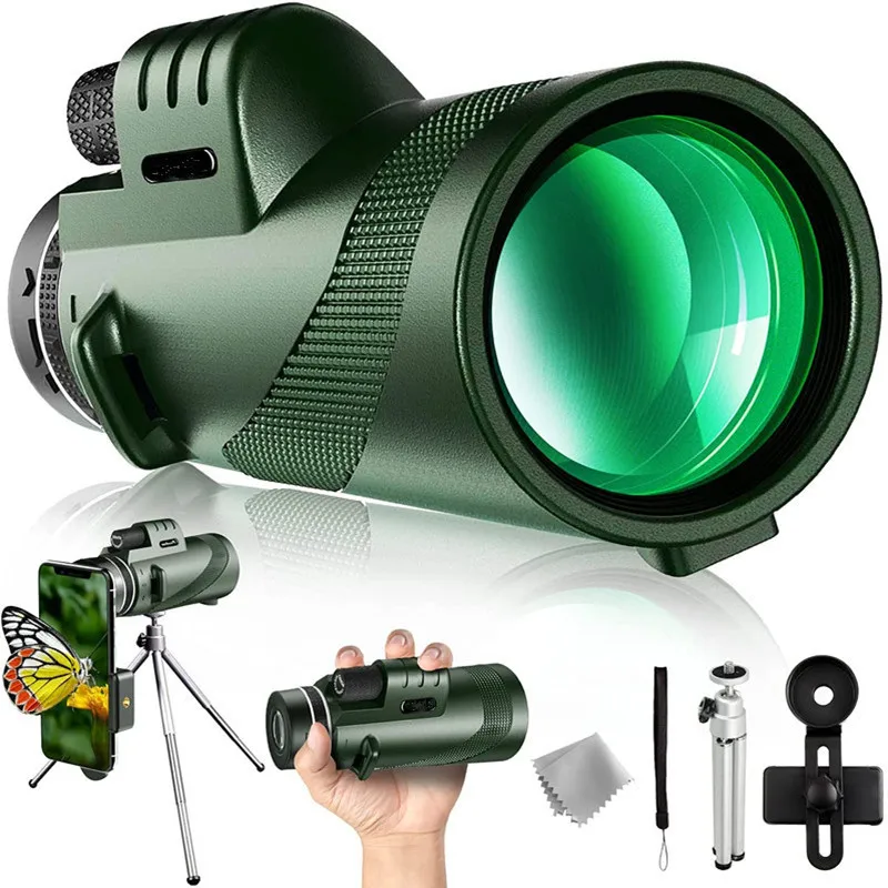 

40 X 60 HD Low light level night vision Telescope High - Angle Monocular Telescope Hiking Travel Hunting Portable Telescope