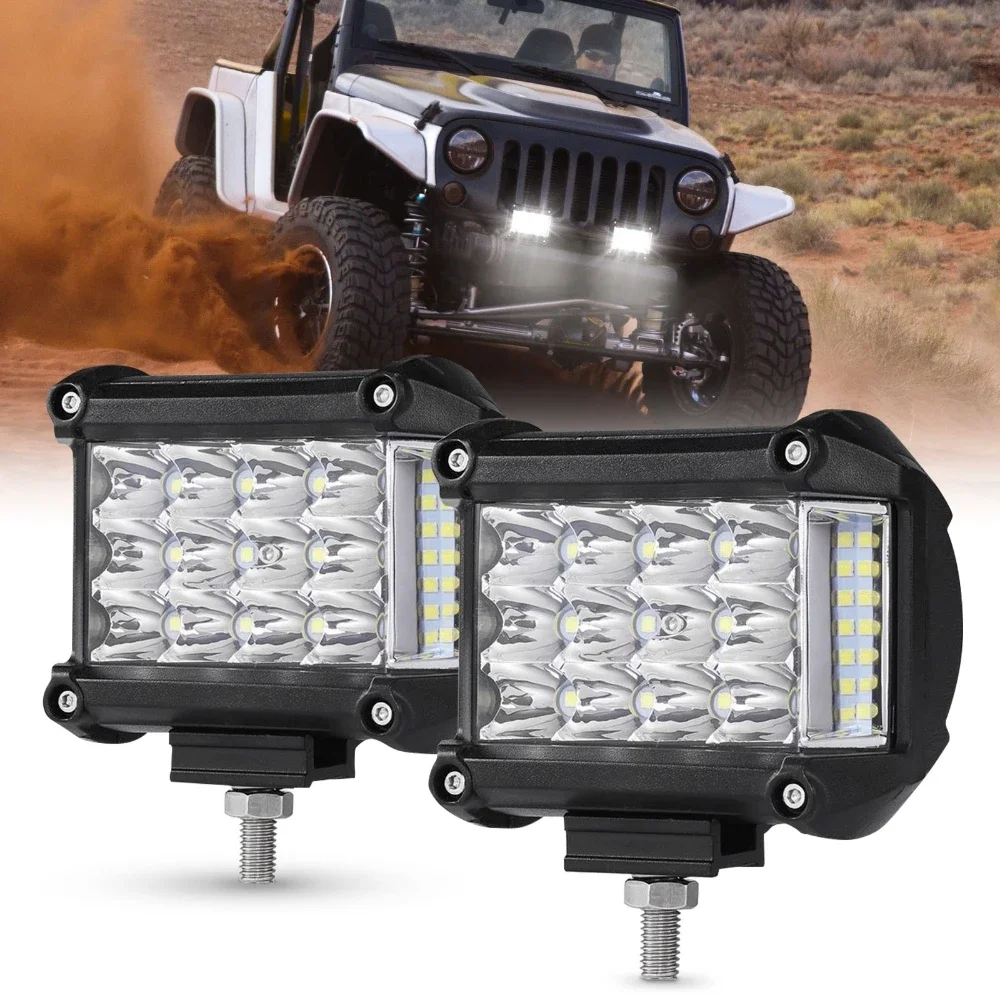 AUXBEAM 4-дюймовый фонарь рабочая строка стрельбы 6500K IP67 водонепроницаемый для