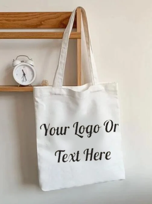 

Индивидуальная сумка для покупок, многоразовая Хлопковая Сумка-тоут для продуктов, шоппер