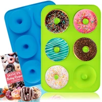 3d silicone donut mold round chocolate mold pastry bread cake mold baking mold diy baking tray doughnut dessert making tools