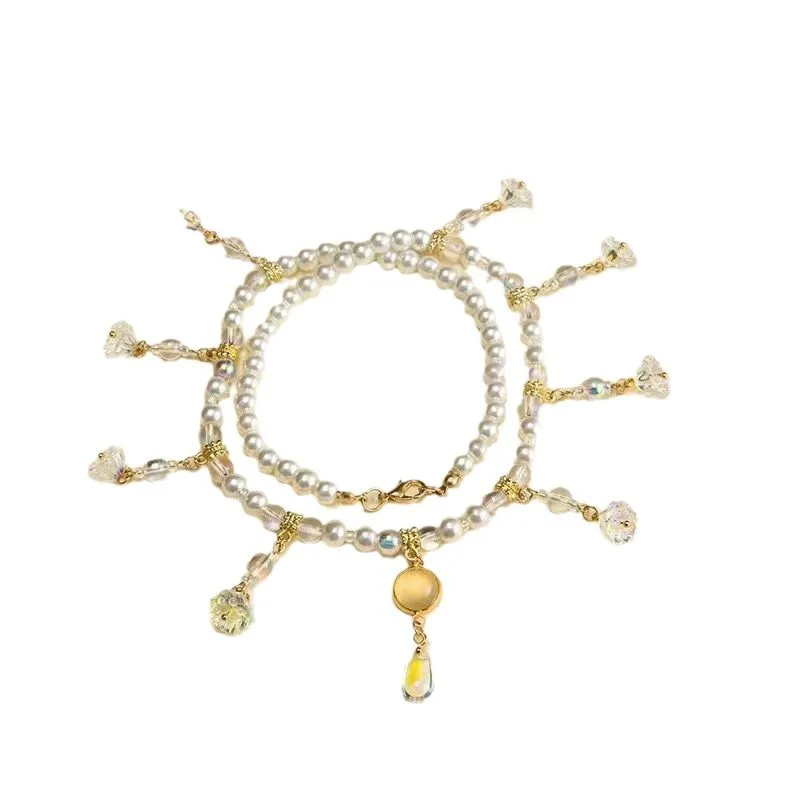 Жемчужное ожерелье с кисточкой женское антикварное в китайском стиле жемчужный