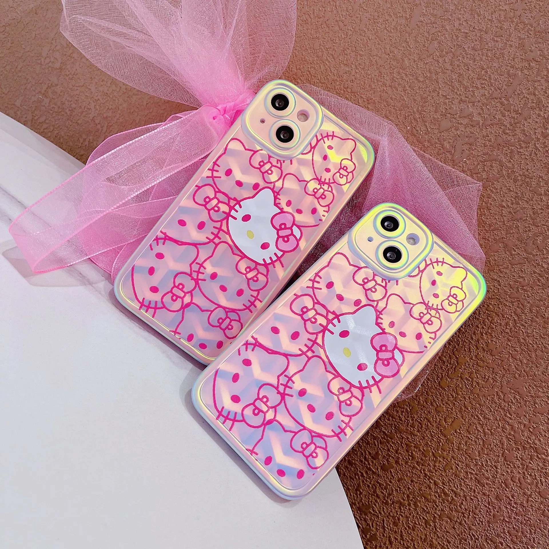 

Laser 3D Cartoon Cat Phone Case Cover for IPhone 11 12 13 Pro X XR XS Max Shockproof Case for IPhone 13 Cases