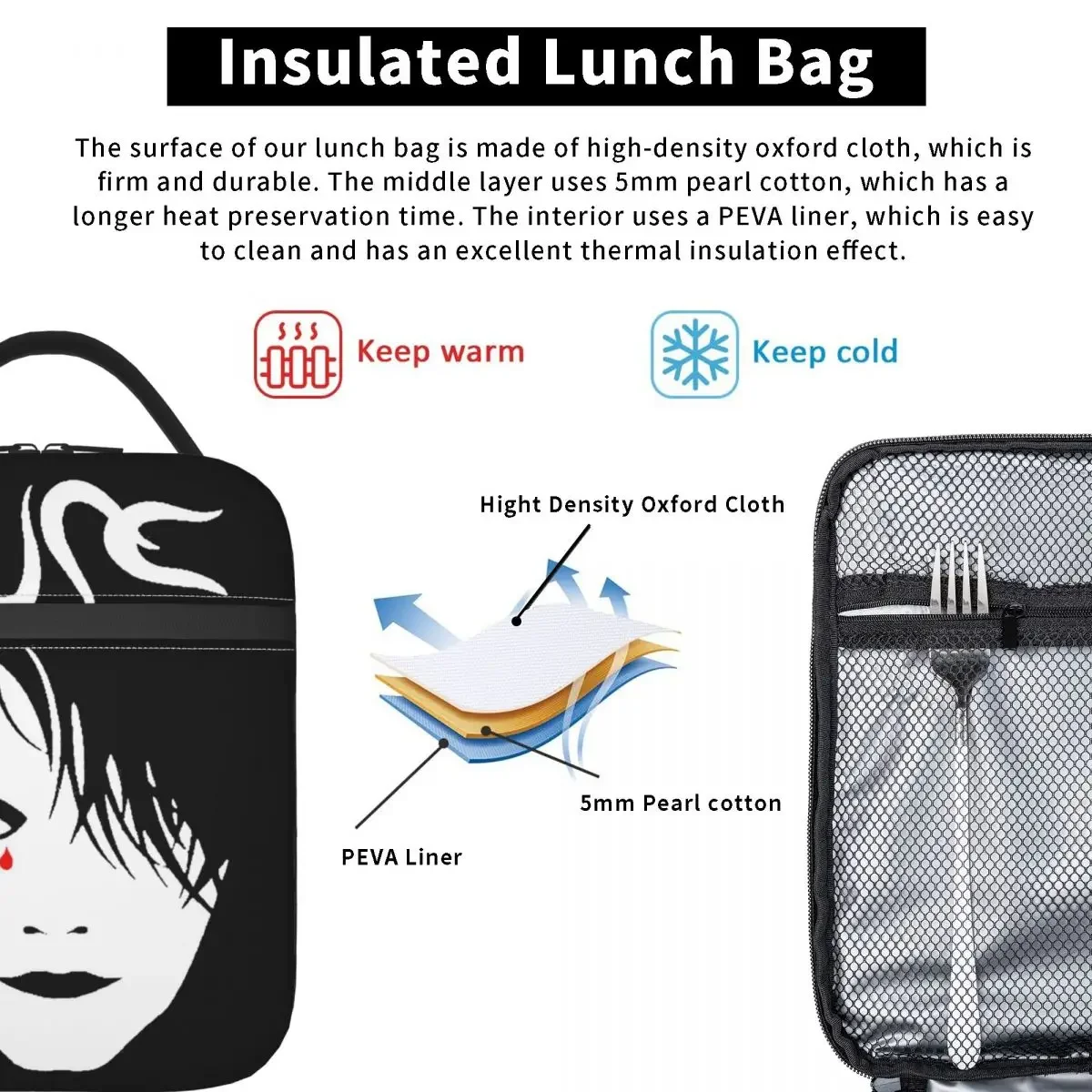 Изолированные ланч-пакеты Love Rock Music The Cure Band термоконтейнер для еды герметичный