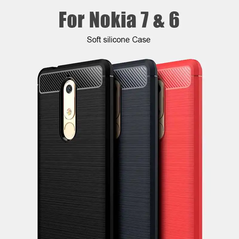 

YouYaeMi Shockproof Soft Case For Nokia 7 Plus 6 Phone Case Cover