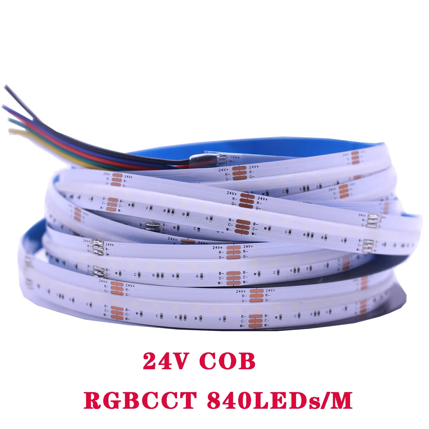 

Светодиодная лента RGB RGBCCT Taslauk 24В 840 светодиодов/м