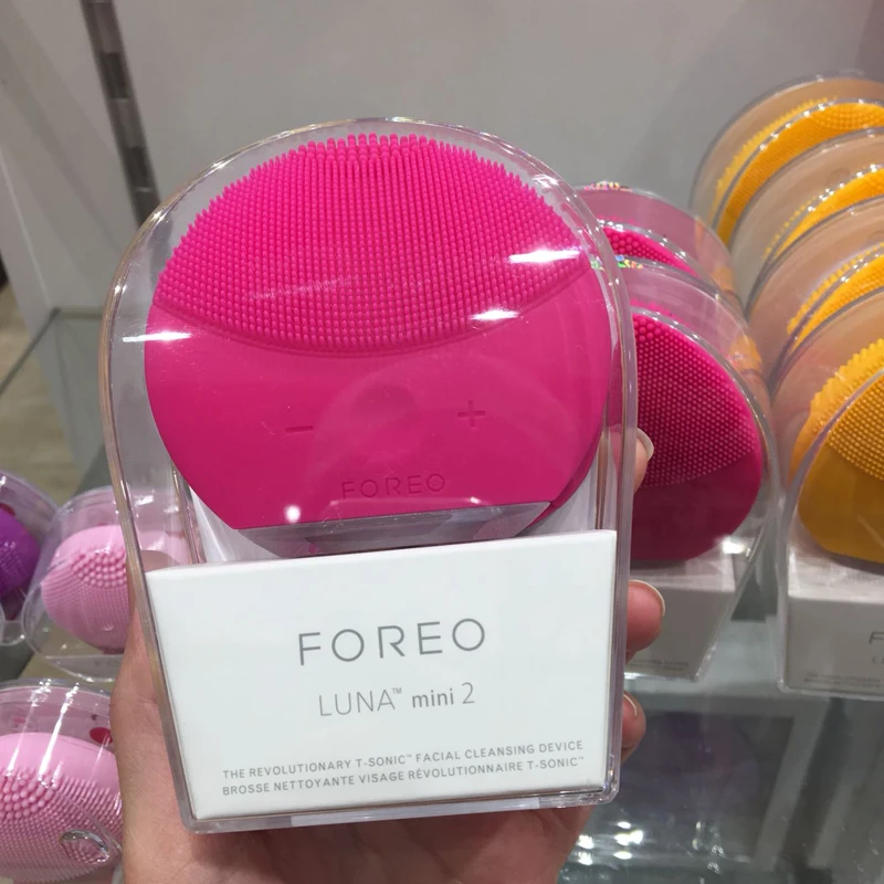 

Силиконовая Очищающая щетка для лица Foreo luna mini2, с логотипом, USB зарядка, водонепроницаемая, уровень 8, быстрая доставка