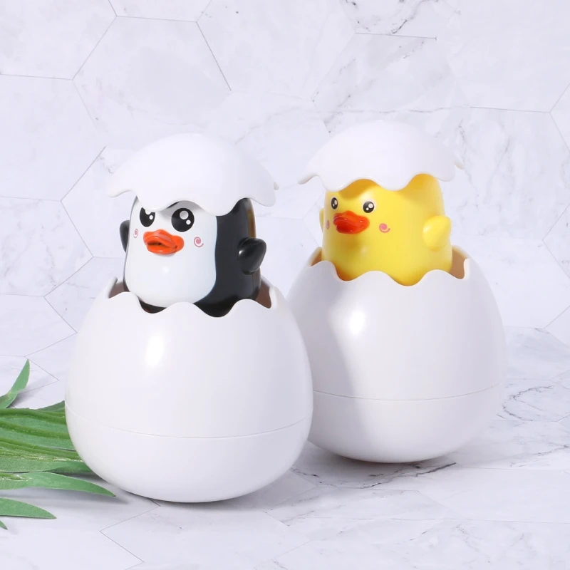 Cartoon Duck Baby Shower Toy Sprinkler Float Toy Infant Bath Toy Water Floating Boat Toy Interactive Kids Pool Swim DropShipping