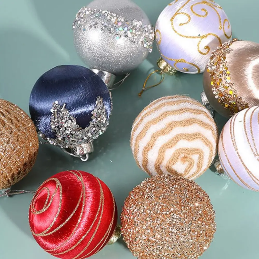 9 шт. 8 см набор рождественских шаров большая расписная подвеска для украшения